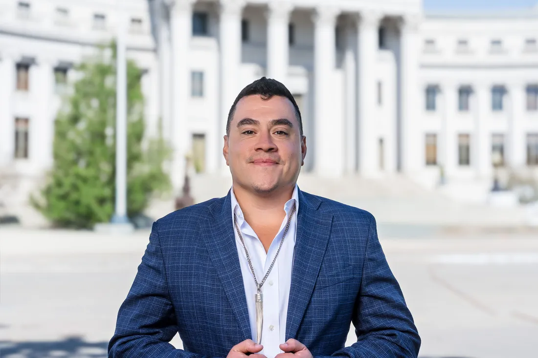 Alfredo Reyes outside the Denver City & County Building
